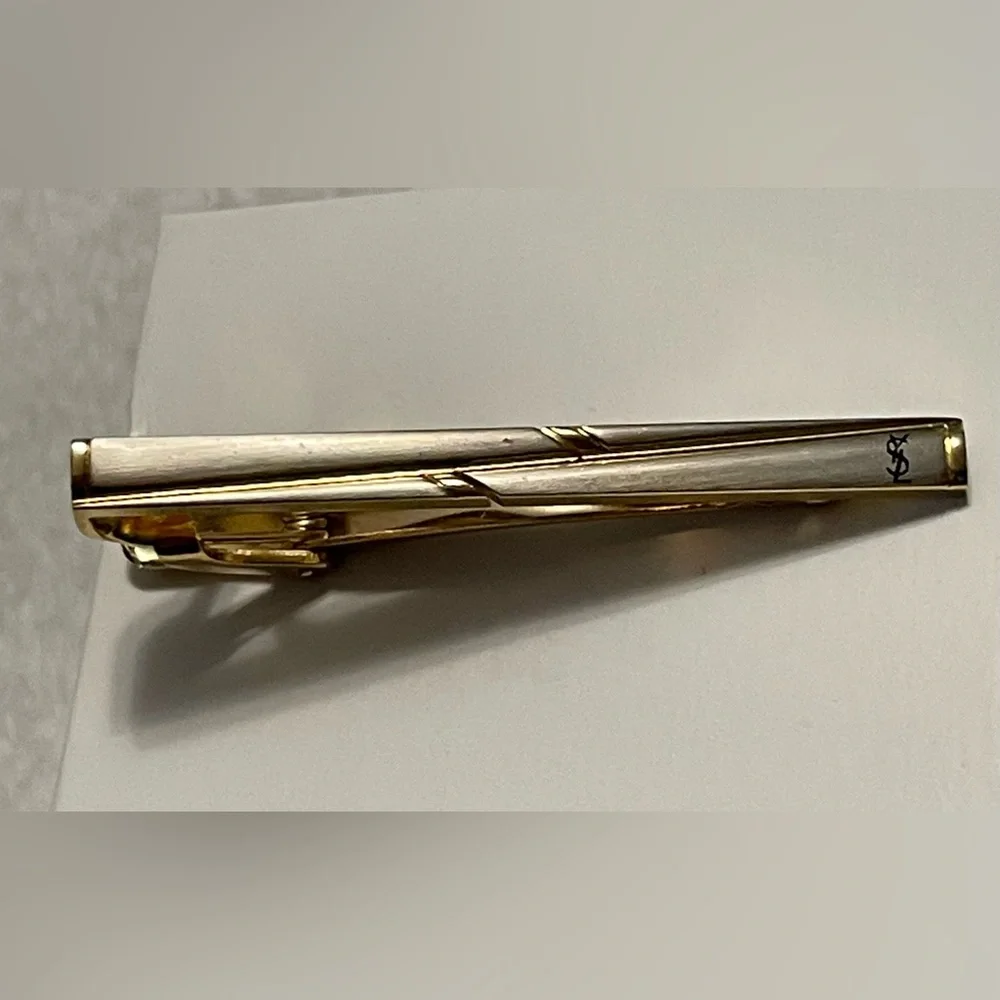 YSL Two‎ Tone Tie Clip